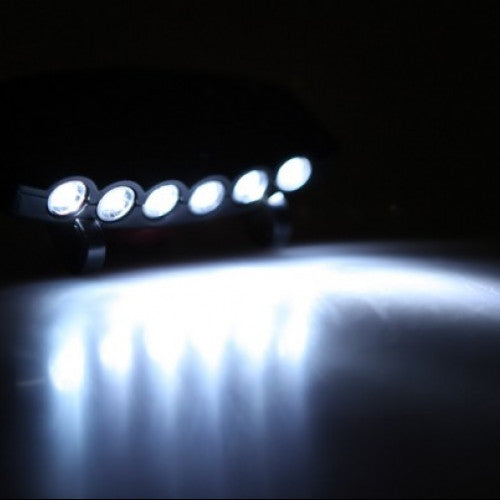 Outdoor Camping Hat Head Light Tool Equipment 6 LED Headlamp