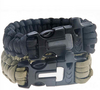 4 in 1 Survival Flint Fire Starter Paracord Whistle Gear Buckle Camping Ignition Equipment Rescue